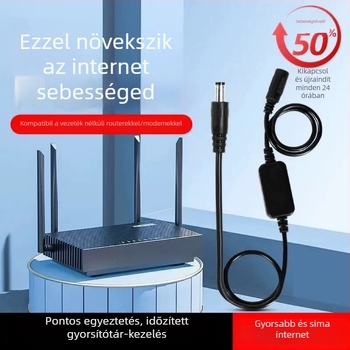 WiFi-útválasztó automatikus újraindító eszköz, 24 órás időzítő, modell Qwy-018 (Modell Qwy-018; 2023-ban került forgalomba; kompatibilis az útválasztó újraindító vonalakkal)