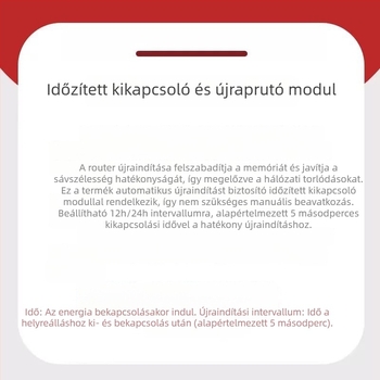 WiFi-útválasztó automatikus újraindító eszköz, 24 órás időzítő, modell Qwy-018 (Modell Qwy-018; 2023-ban került forgalomba; kompatibilis az útválasztó újraindító vonalakkal)