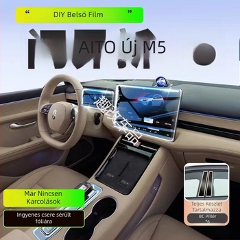 Wenjie M5 központi kezelő- és navigációs képernyőre szánt TPU belső védőfilm (24 modellhez)