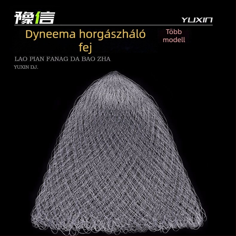 Nylon háló kötőfej, ezüstszürke, horgász hálókhoz és teniszütő húrokhoz