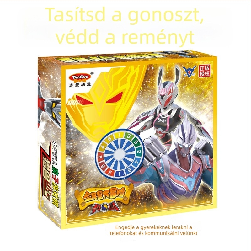 Forgó sakk-puzzle társasjáték hős karakterekkel, beltéri és kültéri használatra; anyag: műanyag és papír; 4–60 éveseknek