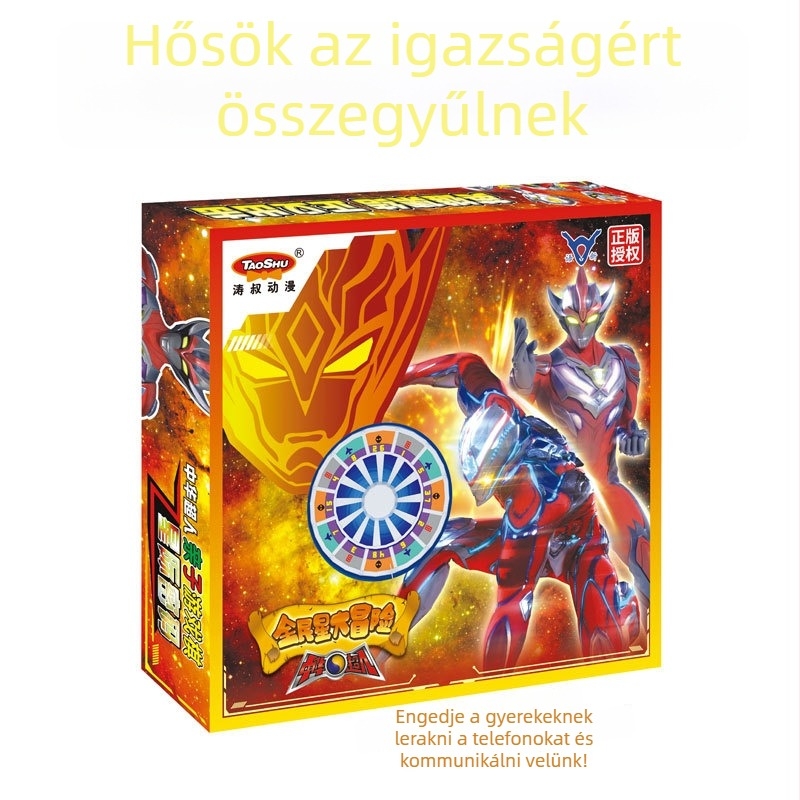 Forgó sakk-puzzle társasjáték hős karakterekkel, beltéri és kültéri használatra; anyag: műanyag és papír; 4–60 éveseknek