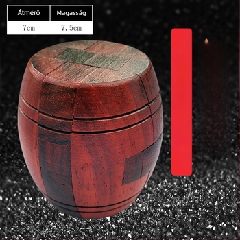 Fából készült Luban zár puzzle – szétszerelés és összeszerelés felnőtteknek és gyerekeknek; finommotorika és türelem fejlesztése; 7–14 éveseknek ajánlott; logó OEM testreszabás elérhető
