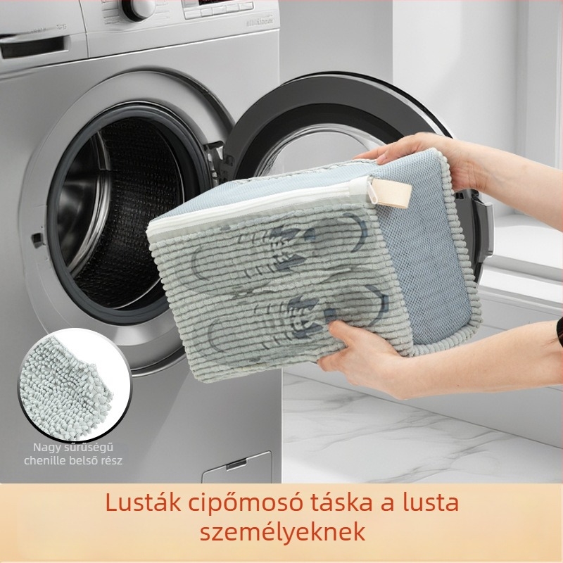 Lu Zhongjie cipőmosó táska — újrahasználható, ápolás és fertőtlenítés, modern egyszerű stílus