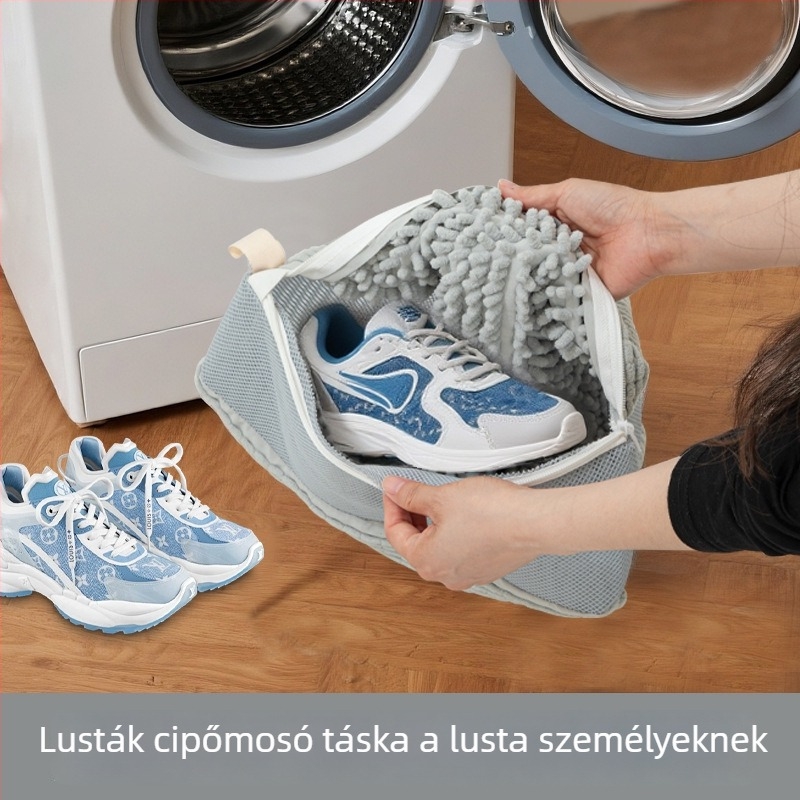 Lu Zhongjie cipőmosó táska — újrahasználható, ápolás és fertőtlenítés, modern egyszerű stílus
