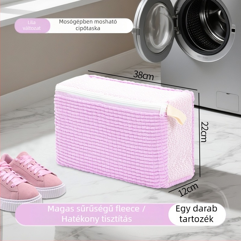 Lu Zhongjie cipőmosó táska — újrahasználható, ápolás és fertőtlenítés, modern egyszerű stílus