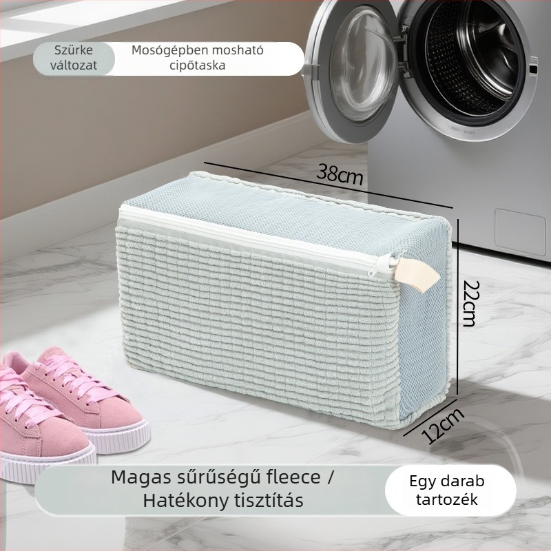 Lu Zhongjie cipőmosó táska — újrahasználható, ápolás és fertőtlenítés, modern egyszerű stílus