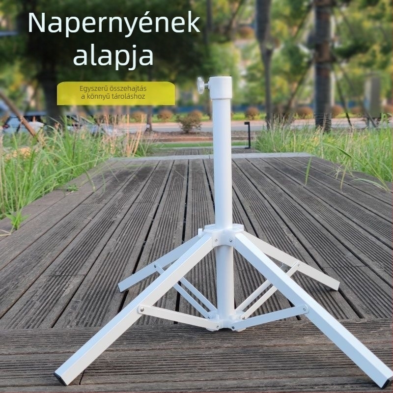 Négylábú esernyőalap, réz bordák, 14 borda, TPE vászon, kézi nyitás