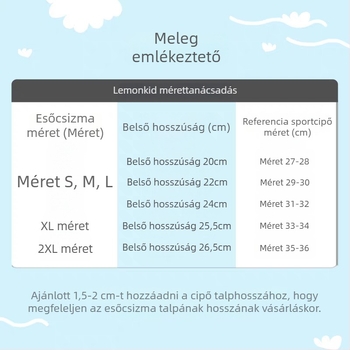 Gyerekeknek esőcsizma védőfedelek, vízálló, csúszásmentes, kopásálló, uniszex kivitel (Márka: Lemon Baby; Anyag: Poliészter; Eredet: Jiaxing; Cikkszám: LK2231023)