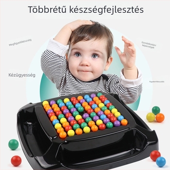 Beltéri oktatási társasjáték gyerekeknek – eliminációs puzzle jellegű játék családi interakcióval, műanyag anyag, 4–14 éveseknek