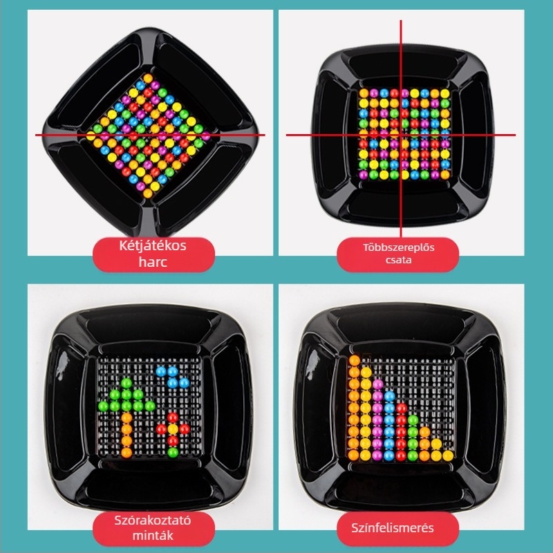 Beltéri oktatási társasjáték gyerekeknek – eliminációs puzzle jellegű játék családi interakcióval, műanyag anyag, 4–14 éveseknek