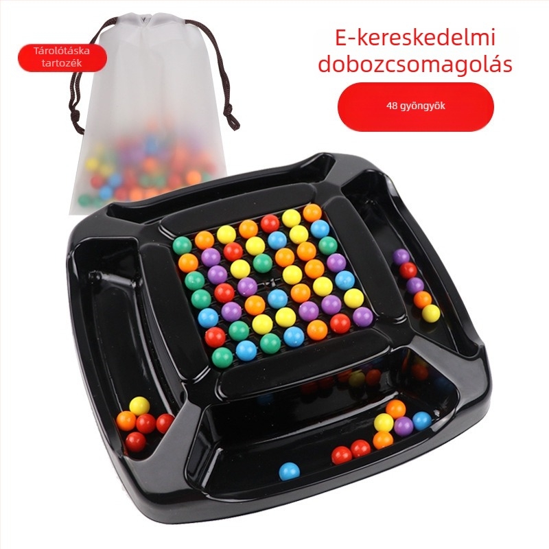 Beltéri oktatási társasjáték gyerekeknek – eliminációs puzzle jellegű játék családi interakcióval, műanyag anyag, 4–14 éveseknek