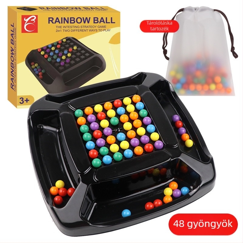 Beltéri oktatási társasjáték gyerekeknek – eliminációs puzzle jellegű játék családi interakcióval, műanyag anyag, 4–14 éveseknek