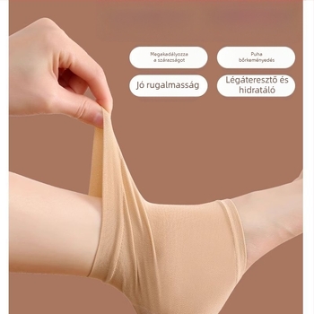 Sarokvédő zokni lábápoláshoz — anti repedés, hidratáló, RC márka, modell B7641, modern minimalista stílus