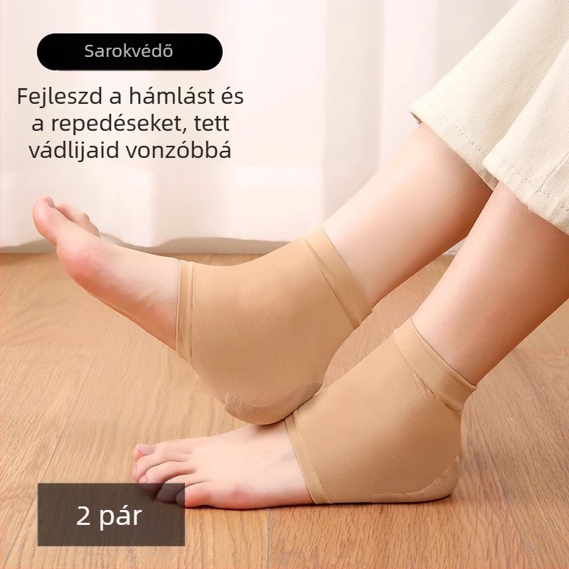 Sarokvédő zokni lábápoláshoz — anti repedés, hidratáló, RC márka, modell B7641, modern minimalista stílus