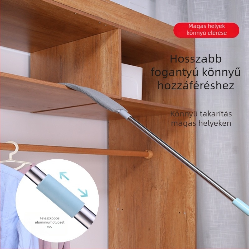 Ágy alatti rések tisztító keféje – kihúzható, többfunkciós tisztító eszköz, műanyag, 270 g