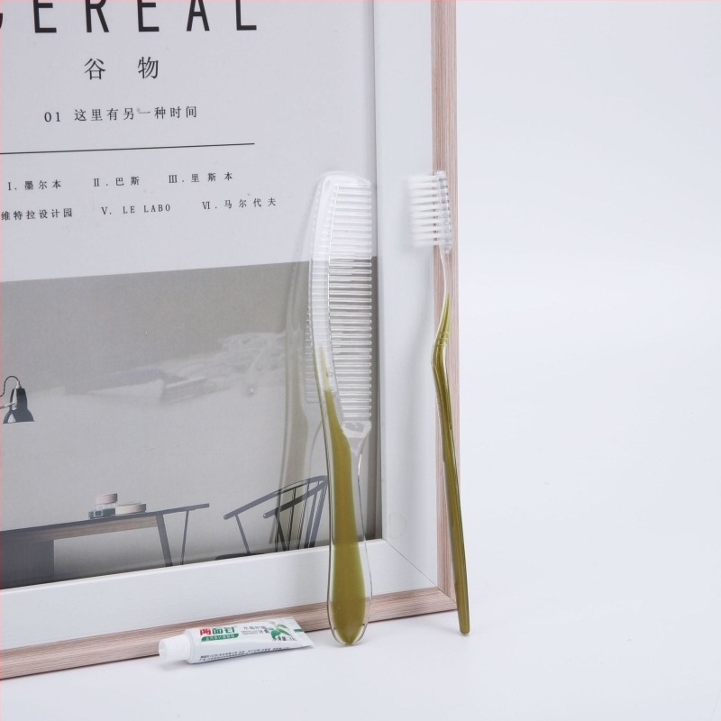 Deer szállodai egyszer használatos fogkefe, polisztirol műanyagból, degradálható, logónyomás és testreszabás