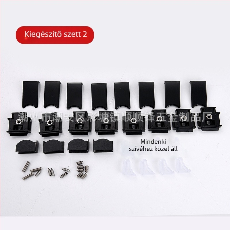 Réz zuhanyajtó görgők üveg tolóajtókhoz, felső és alsó görgő, körív alakú dizájn, dupla görgő