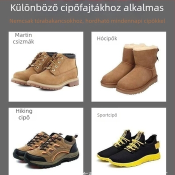Ötfogú jégcsap cipővédő – csúszásmentes, univerzális, téli hó- és jégfeltételekhez
