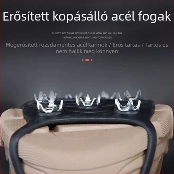 Ötfogú jégcsap cipővédő – csúszásmentes, univerzális, téli hó- és jégfeltételekhez