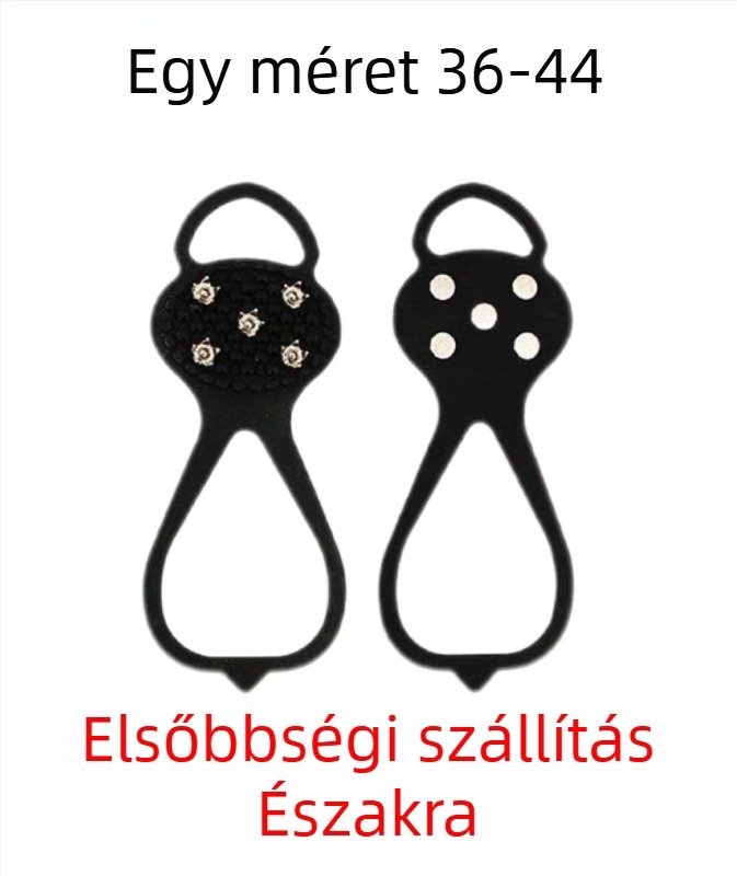 Ötfogú jégcsap cipővédő – csúszásmentes, univerzális, téli hó- és jégfeltételekhez