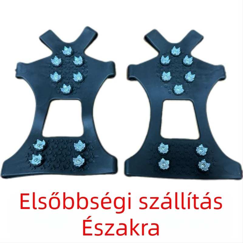 Ötfogú jégcsap cipővédő – csúszásmentes, univerzális, téli hó- és jégfeltételekhez