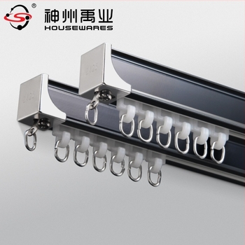 Függönycsínes sínrendszer - alumínium ötvözet, csendes működés, felületkezelés elektroforézissel, modern egyenes sín, alkalmas sarokablakokhoz és erkélyekhez