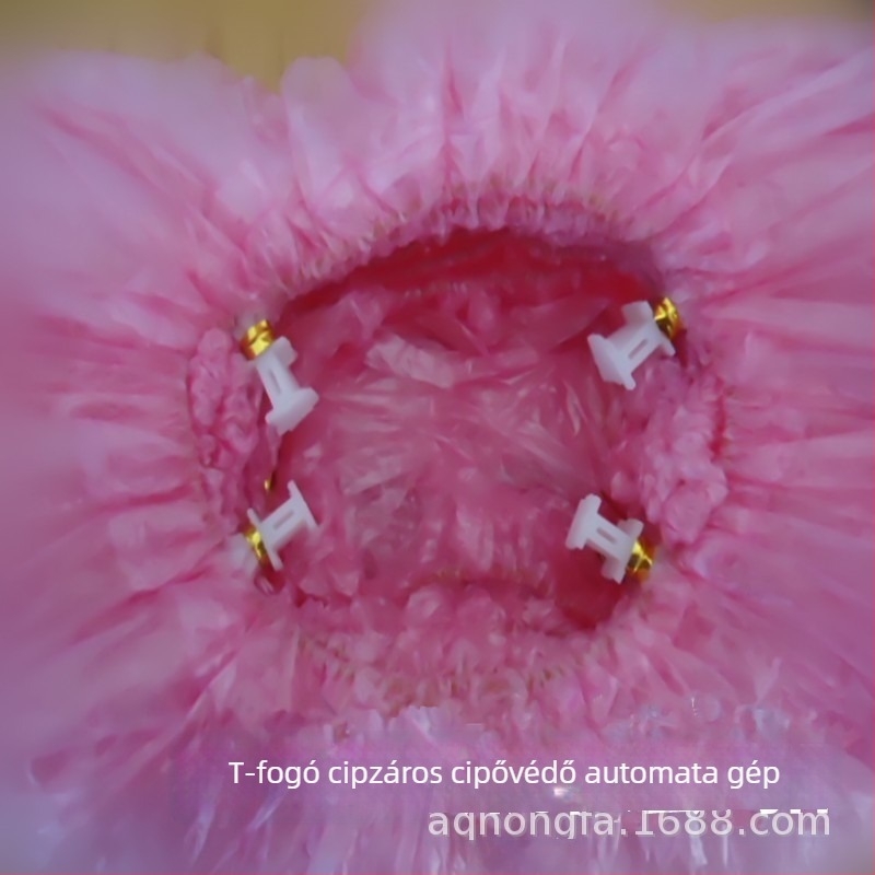 Hongfa Egyszer használatos vízálló cipővédők, T-zárral, 50 csomag