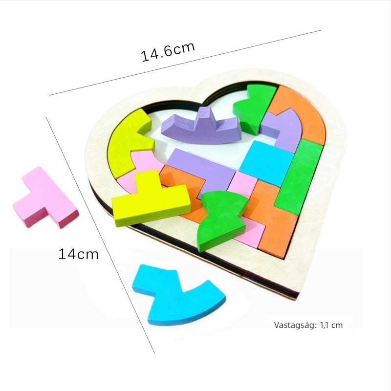 Fa záras kirakós – oktatási játék gyerekeknek 4–6 évesek, márka Qiyi