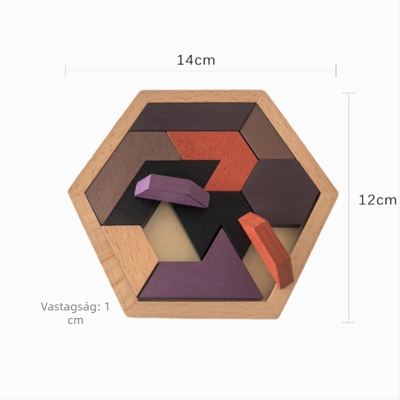 Fa záras kirakós – oktatási játék gyerekeknek 4–6 évesek, márka Qiyi