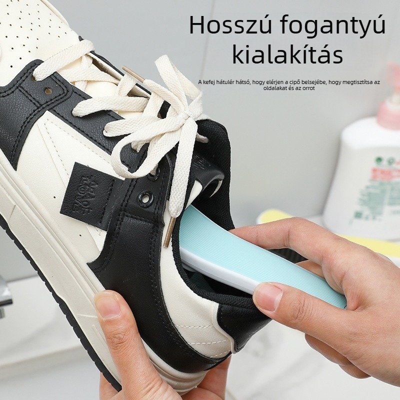 cipőtisztító kefe - puha sörtékkel, sokoldalú tisztítás - Amyju, PP+PET, ápolás, fertőtlenítés, kopásállóság, modern stílus