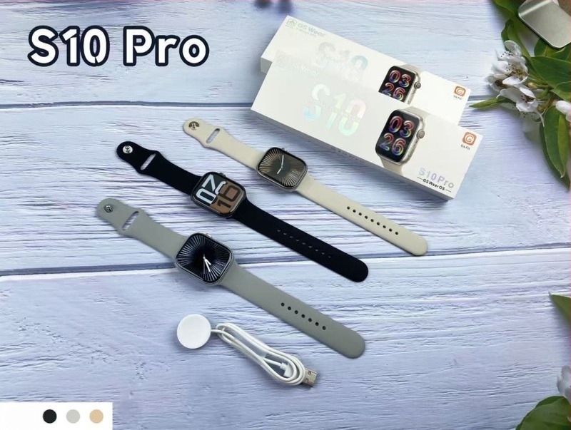 S10 Pro okosóra 2,01 hüvelykes kijelzővel, pulzusmérés, alváskövetés, Bluetooth hívások, üzenetfigyelmeztetések