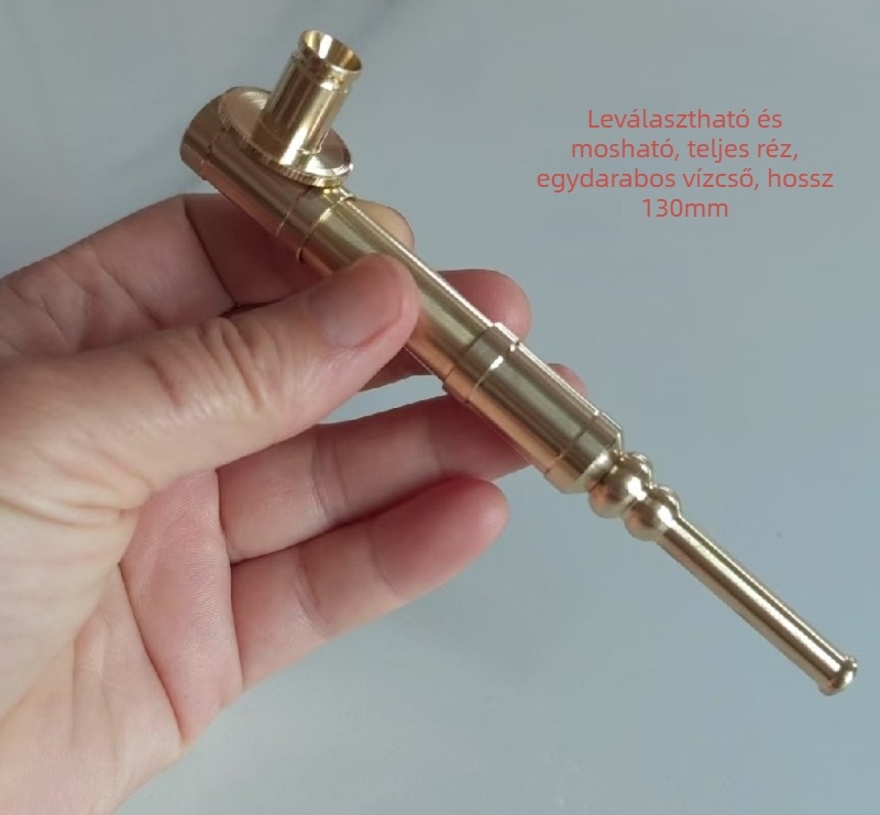 Fém bong rézszűrővel leválasztható, hordozható, egyszerű, megfizethető luxus
