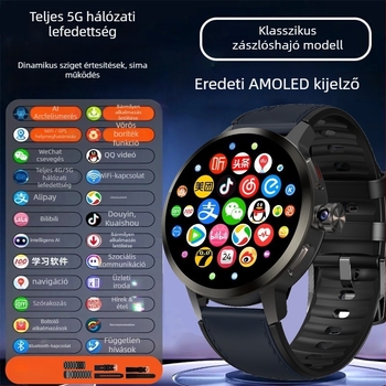 H99S kettős rendszerű okosóra SIM-kártya foglalattal, egészségügyi nyomon követés, AMOLED kijelző