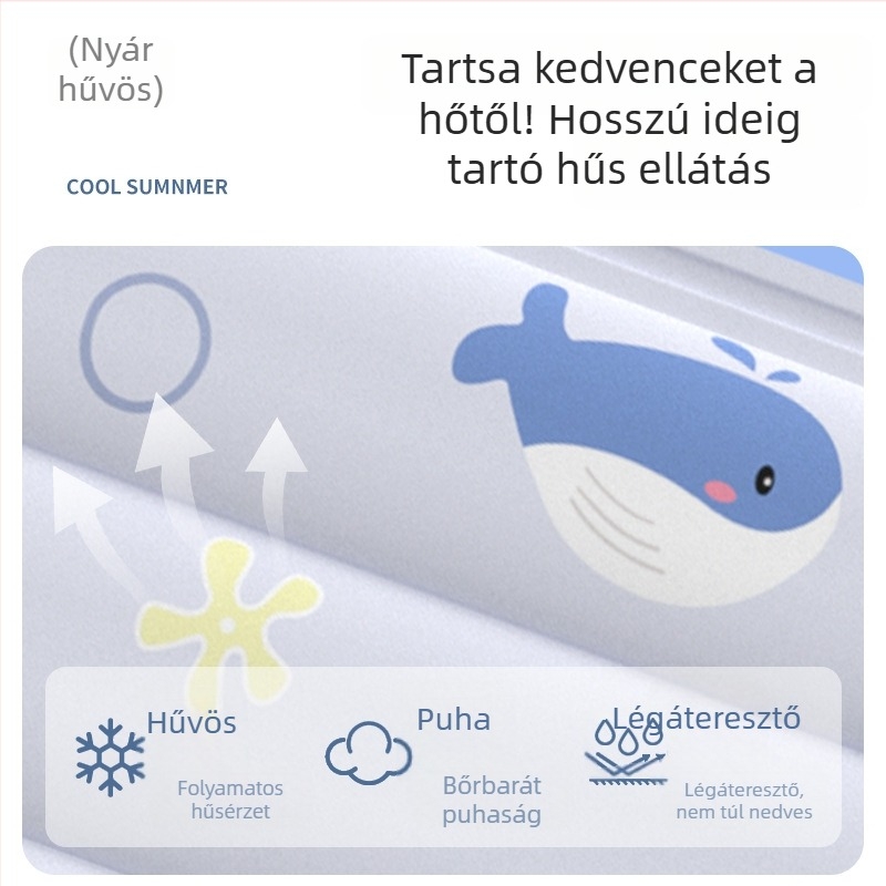Jégpárna matrac hűtőpárna géllel és jégkristály töltettel, Cool Breeze stílus, testreszabható, hőguta megelőzés