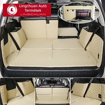 Toyota Prado csomagtartó szőnyeg teljes körű védelemmel — kompatibilis a 2010–2021 modellekkel, 5- és 7 üléses belső számára, XPE habanyag, Otai márka.