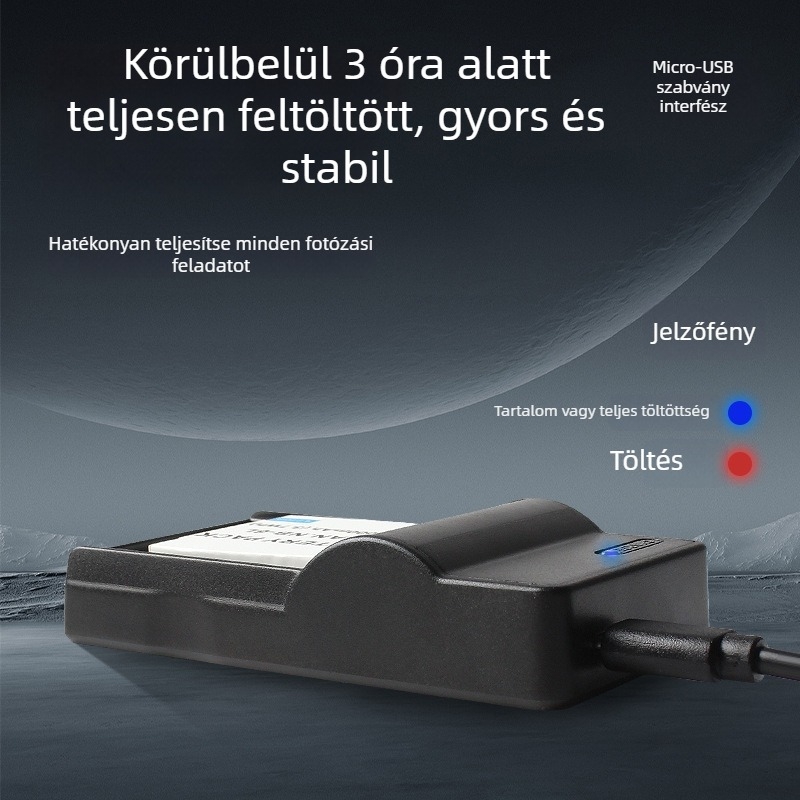 NB-6L USB töltő Canon IXUS akkumulátorokhoz (modellek: 310, 300HS, 210, 95IS, 85, SX240)