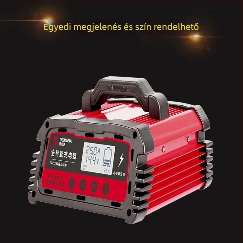 Demda 12V/24V intelligens pulzusjavító autó akkumulátor töltő, Lead-Acid, DC200 sorozat, 2 rekesz, 5A/10A/20A, FCC CE ROHS