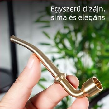 Sárgaréz pipa — újrahasználható, hagyományos egyenes dizájn; márka Xinfeng; stílus: modern egyszerűség, klasszikus; 200 darab egy dobozban