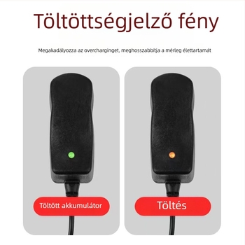 6V-os Digitális Mérleg Töltő Körös Csatlakozóval és Hajlított Adapterrel, Univerzális Bemenet 100-240V AC, Kimenet 1A, Akkumulátoros Mérlegekhez