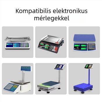 6V-os Digitális Mérleg Töltő Körös Csatlakozóval és Hajlított Adapterrel, Univerzális Bemenet 100-240V AC, Kimenet 1A, Akkumulátoros Mérlegekhez