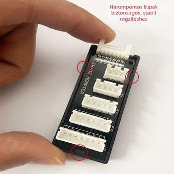 LiPo töltőpanel RC repülőmodellekhez 2-6S | kompatibilis B6, B6AC, A6 egyensúly töltőkkel | Márka: Biyoud