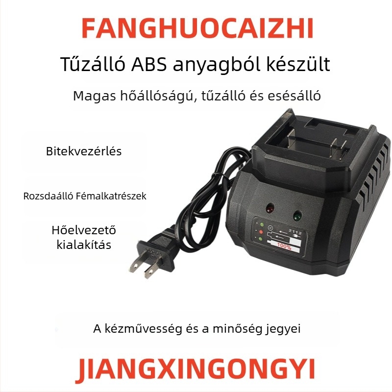 Mu Electric Akkumulátoros Szerszám Töltőállomás – Gyors töltés, Közvetlen töltés Li-ion akkumulátorokhoz elektromos csavarhúzóhoz, Bemenet 100-240V AC, Kimenet DC21V2A, CE tanúsítás