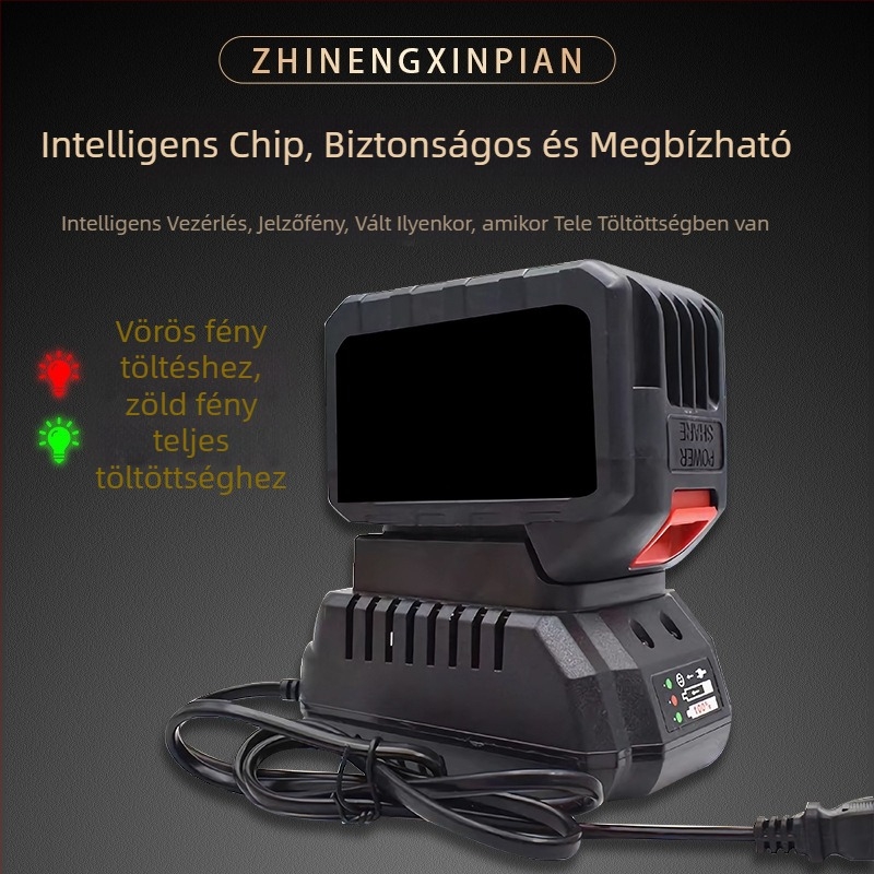 Mu Electric Akkumulátoros Szerszám Töltőállomás – Gyors töltés, Közvetlen töltés Li-ion akkumulátorokhoz elektromos csavarhúzóhoz, Bemenet 100-240V AC, Kimenet DC21V2A, CE tanúsítás