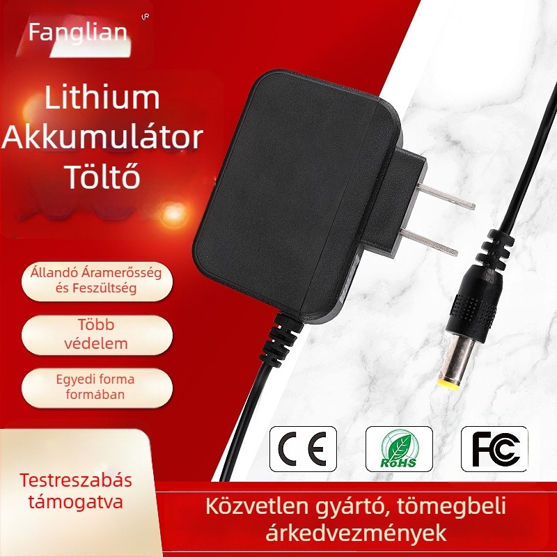 18650 Li-ion akkumulátor töltő CC-CV módban, kimenet 4.2V 1A, bemenet 110-240V