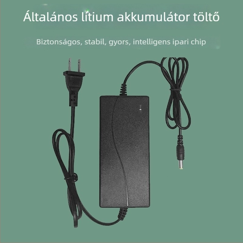 Li-ion akkumulátor töltő kéziszerszámokhoz, univerzális bemenet 100-240V AC, kimenet 21V DC 1A, súly 0,3 kg