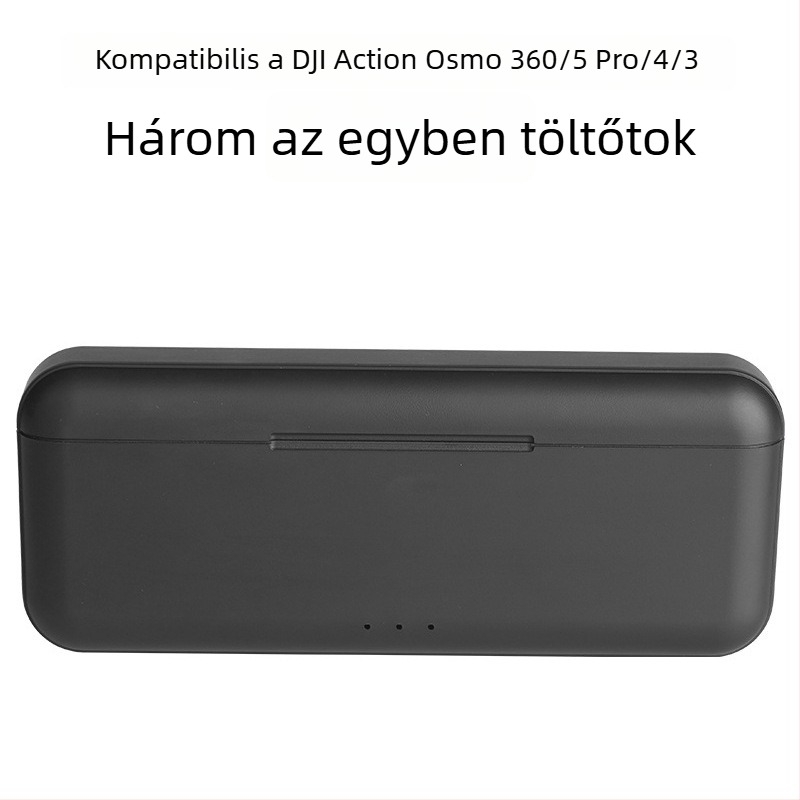 Act5 3-portos álló töltő Type-C csatlakozóval DJI Action 3/4/5 Pro/6 Osmo Action akkumulátorokhoz
