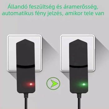 Li-ion akkumulátortöltő 12.6V/1A, 8.4V/1A, 4.2V/1A; bemenet 100–250V