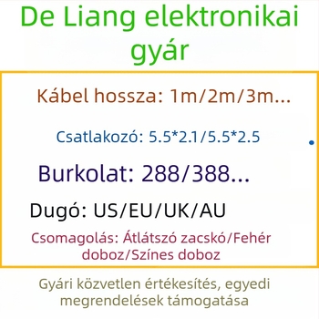 Li-ion akkumulátortöltő 12.6V/1A, 8.4V/1A, 4.2V/1A; bemenet 100–250V
