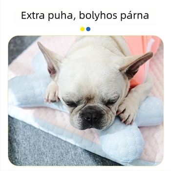 3D jéggolyókkal hűsítő kutyaágy kicsi–közepes kutyáknak és macskáknak (Teddy fajta)
